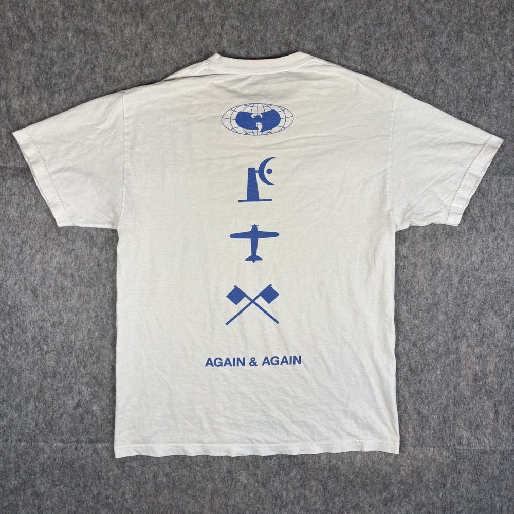 Wutang Clan Wu Wear T-Shirt Men's Short Sleeve‎ Again and Again White Rap